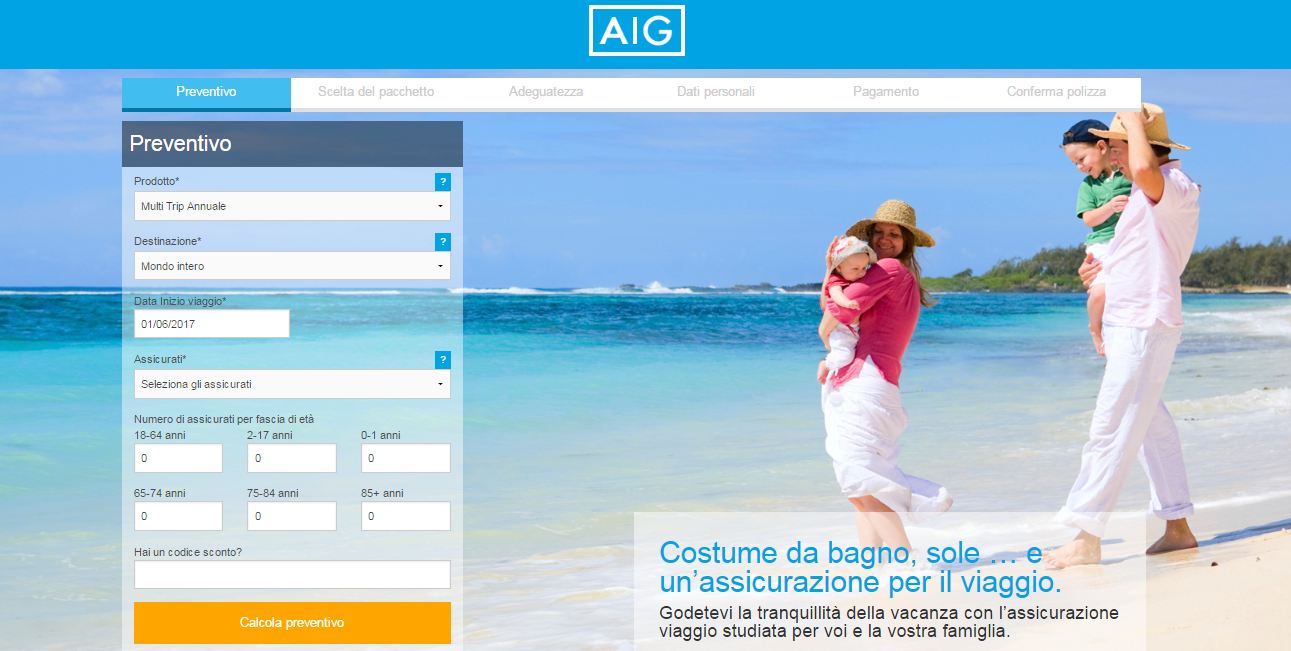 Aig assicurazione preventivo - Finanzitalia.com